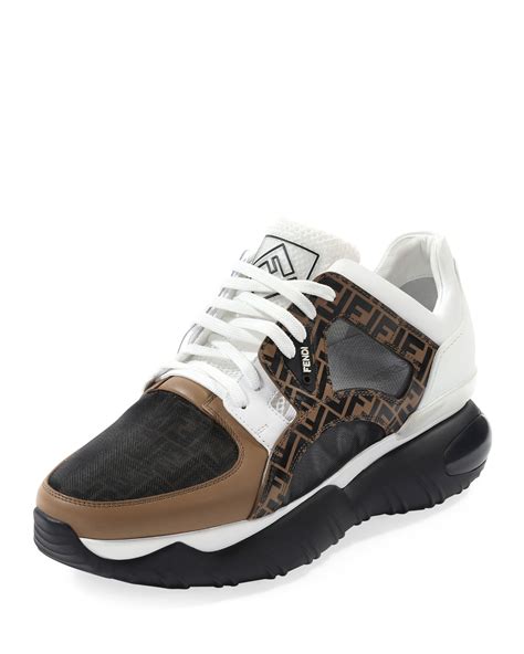Fendi Mens Fancy Chunky Runner Sneakers Neiman Marcus