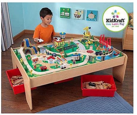 Kidkraft waterfall mountain train set and table *new unused*. Kidkraft Train Table Set Up & KidKraft KidKraft 70 Piece ...