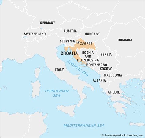 Croatia vacation map presenting you over 2000 km of indented coast with over 1200 islands and with the most picturesque mountain ranges in the background. Croatia | Facts, Geography, Maps, & History | Britannica
