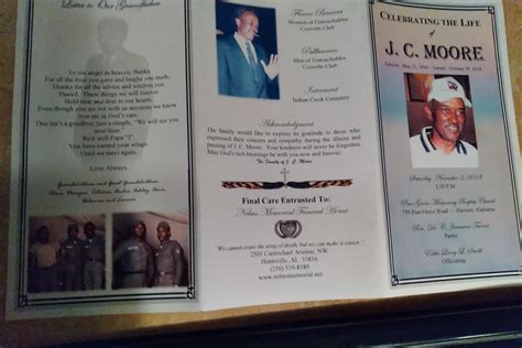 African American Funeral Program Template
