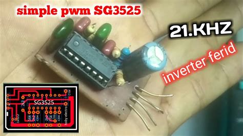 Simple Pwm Sg3525 Untuk Inverter 21 Khz Lengkap Skema Diagram Youtube