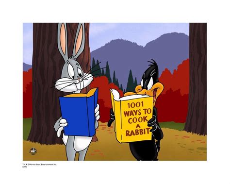 Bugs Bunny And Daffy Duck Cel Related Giclee 1001 Ways To Cook Rabbit