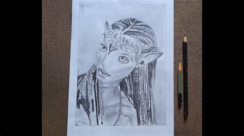 How To Draw Neytiri Avatar Movie Drawing Neytiri Drawing