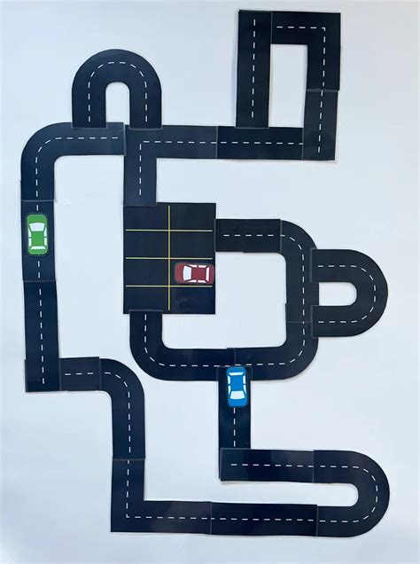 Free Printable Road Template Pjs And Paint