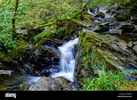 A Waterfall On The Kirkton Burn At Balquhidder Trossachs Scotland