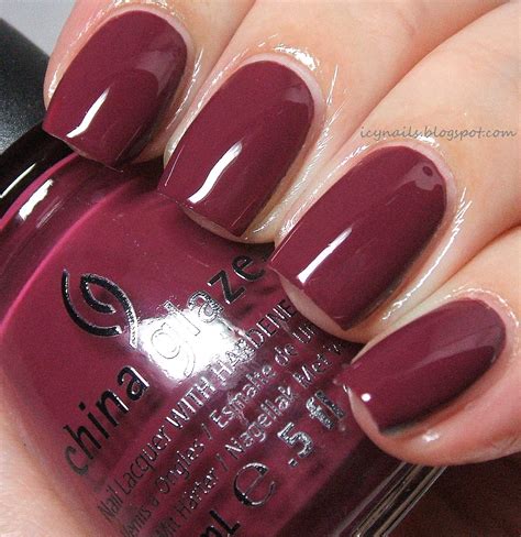 china glaze purr fect plum and adventure red y swatches and review notes from my dressing table