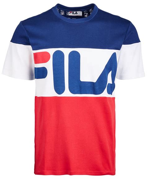 Clothes, shoes, toys, textile reciclyng and more. Lyst - Fila Vialli Colorblocked T-shirt in Blue for Men
