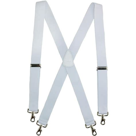 Ctm Ctm Elastic Solid Color X Back Suspender With Swivel Hook Ends