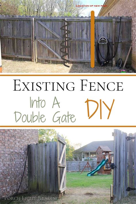 I have absolutely no carpentry background, but i've been going crazy on craigslist tool deals because my wife and i got an old. How to turn your old single gate fence into a Double Gate ...