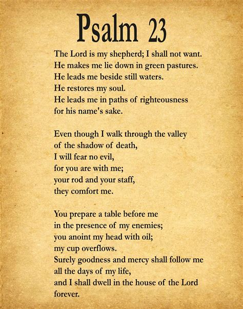 Buy Psalm 23 Psalm 23 Print Psalm 23 Bible bible Print Bible Decor