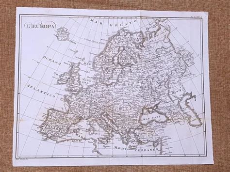 Carta Geografica O Mappa L Europa Atlante Istorico Cav Leonardo