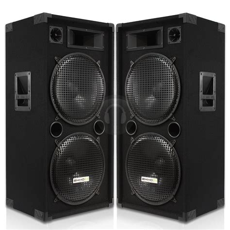 1600w Mega Bass Club Speakers Dj Disco Live Pa Sound System Karaoke