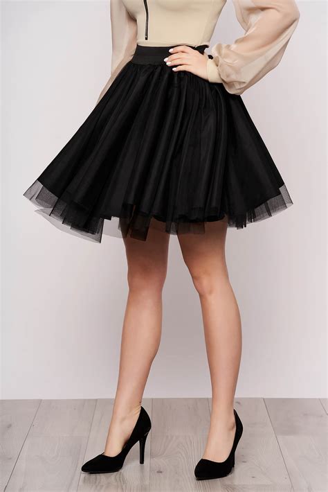 Black Tulle Mini Skirt Ubicaciondepersonascdmxgobmx