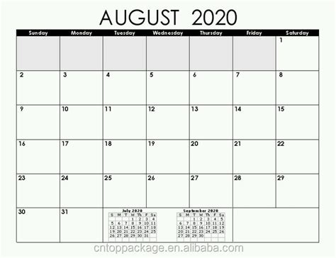Gaya Terbaru 34 Kalender Agustus 2020