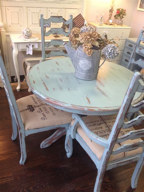Shabby Chic Dining Table And Chairs Set Shabby Chic Table And Chairs
