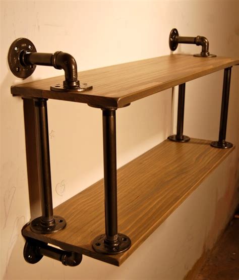 Items Similar To Industrial Pipe Wall Shelf On Etsy