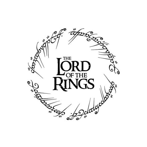 Lord Of The Rings Svg Lotr Svg Lord Of The Rings Logo Etsy In 2021