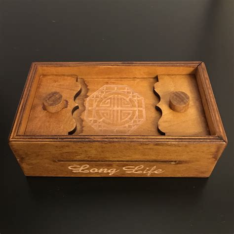 Puzzle Box With A Chinese Vintage Look And A Rather Tricky Mechanism