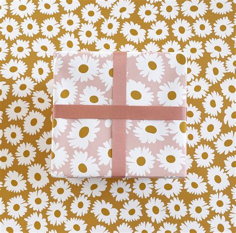 Field Of Daisies Luxury Wrapping Paper By Abigail Warner
