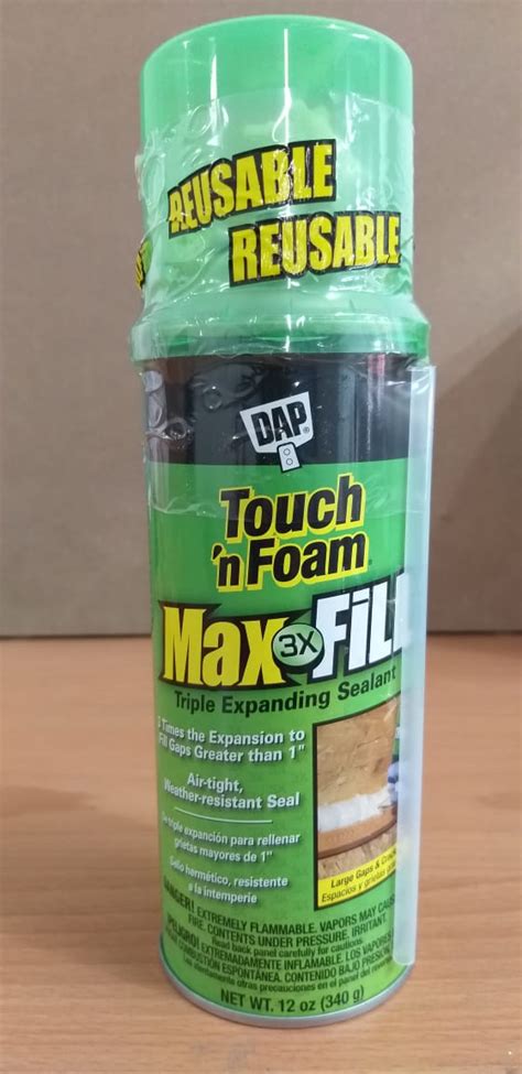 Dap Touch N Foam Expanding Sealant Max X 3 Fill The Plumbers Depot