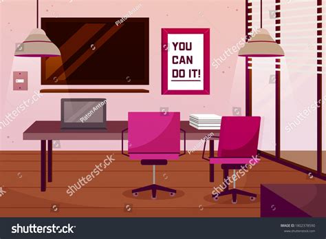 Office Interior Design Modern Office Designer Stock Vector Royalty