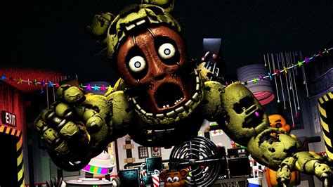 Fnafsfm Fnaf 6 Springtrap Office Jump Scare View From Animatronic