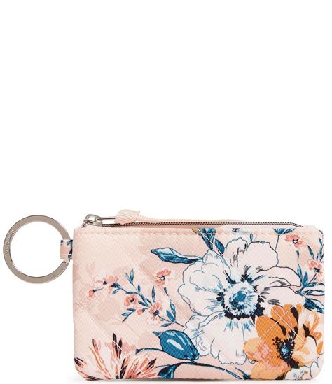 Vera Bradley Peach Blossom Boquet Iconic Zip ID Case | Dillard's