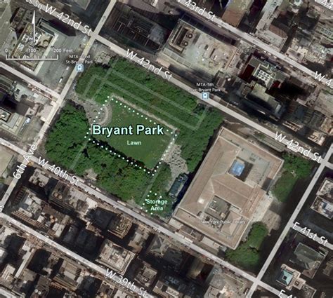 Bryant Park The Linnaean Society Of New York