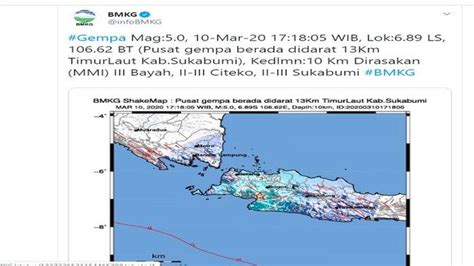 Daftar Gempa Bumi Merusak Di Indonesia Sepanjang 2020 Ada Gempa Bumi