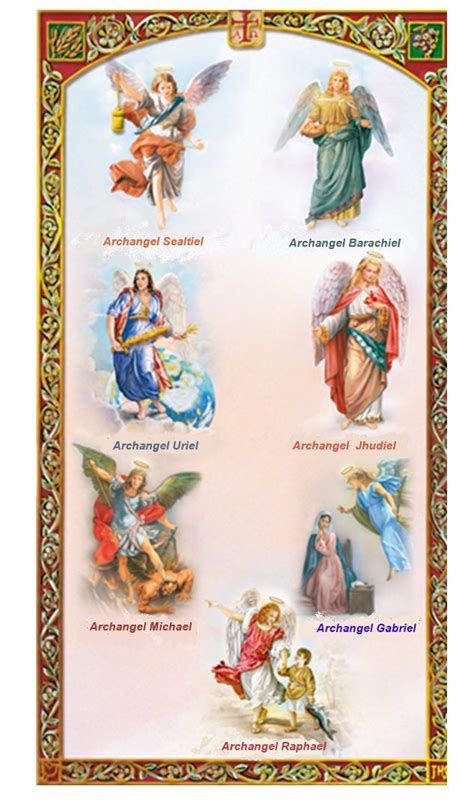 Prayer To The Seven Archangels Michael Raphael Gabriel Uriel Jehudiel