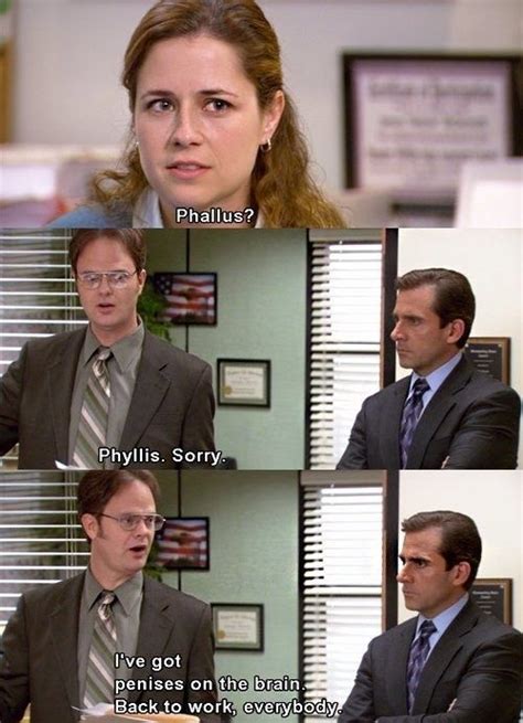 When Dwight Had A Freudian Slip Office Quotes Office Humor Work