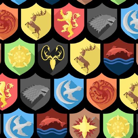 Game Of Thrones House Sigils 23 Pattern