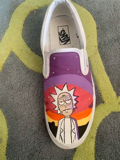 Vans Rick And Morty Custom Vans Grailed