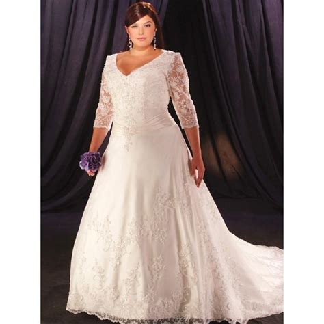 Nice Satinorganza V Neck A Line Wedding Dresses With Embroidered In