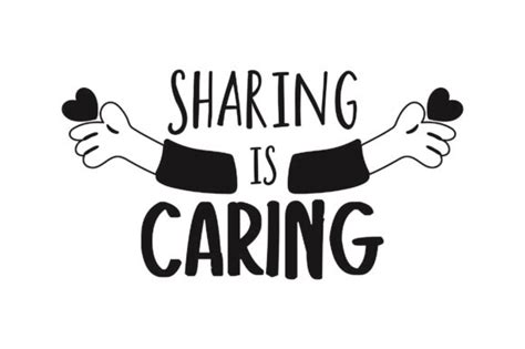 Sharing is Caring (SVG Cut file) by Creative Fabrica Crafts · Creative Fabrica