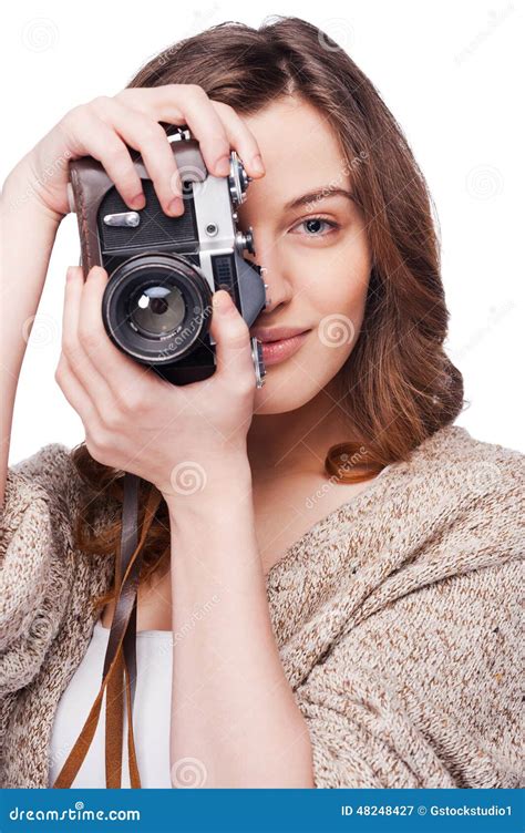 Smile To A Camera Stock Image Image Of Concepts Real 48248427