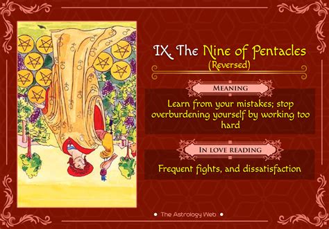 Tarot 9 cards method gives more detailed information about your past, present and future than 3 cards method. The Nine of Pentacles Tarot | The Astrology Web