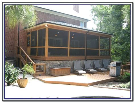 How much does it cost to convert a deck to screened porch? Screened Patio Backyard Cost How Much Does A In Porch ...