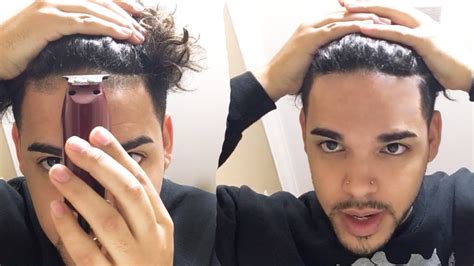 How To Fix Edge Up Your Own Hairline Without Barber Mixed Hair