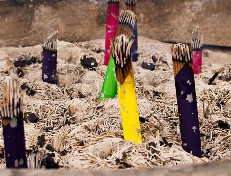 Incense And Ash At Shinto Shrine Stock Image Colourbox