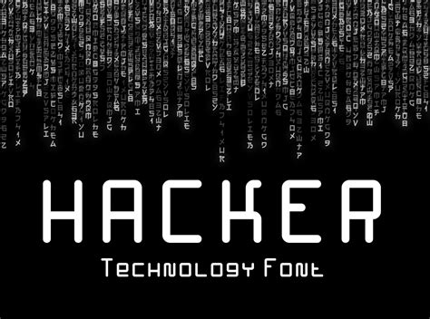 Hacker Technology Font By Hipfonts On Dribbble
