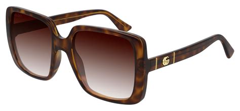 Gucci Gg0632s Prescription Sunglasses Havana Brown Gradient