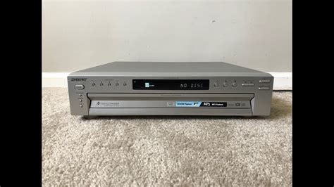 Sony Dvp Nc615 5 Dvd Compact Disc Cd Player Changer Youtube