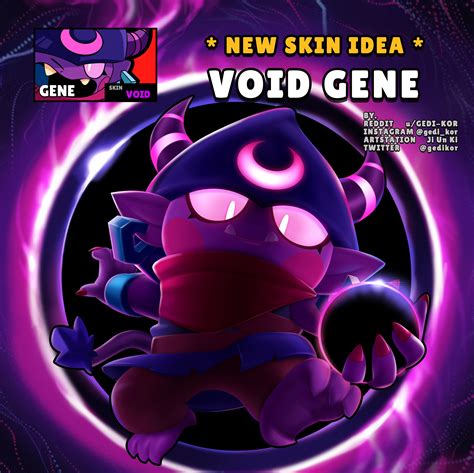 Oh sure brawl stars added an blue star and sure it makes things much more interesting. SKIN IDEA Void Gene : Brawlstars