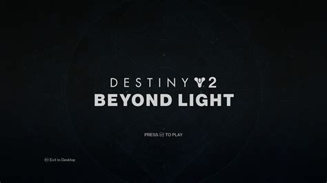 Destiny 2 Beyond Light Title Screen Music Youtube