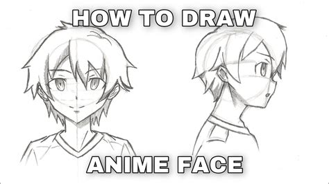 How To Draw Anime Face Tutorial Youtube