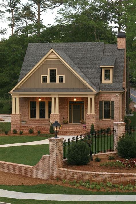 Exterior Paint Colors With Brown Brick 26 Craftsman House Craftsman