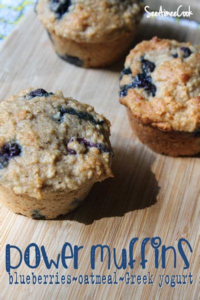 I always loved starbucks blueberry yogurt muffins so when i came across the crazy for crust i upped the amount of blueberries in the recipe so they are full of the lovely supper berry. See Aimee Cook: Power Muffins (blueberries, oatmeal, Greek ...