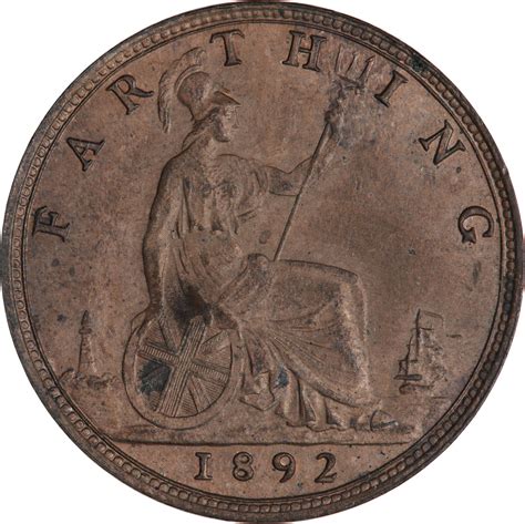 Farthing 1892 Coin From United Kingdom Online Coin Club