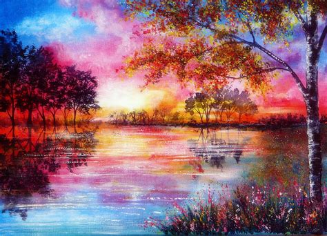 Moment Time Paintings Love Seasons Plants Traditional Art